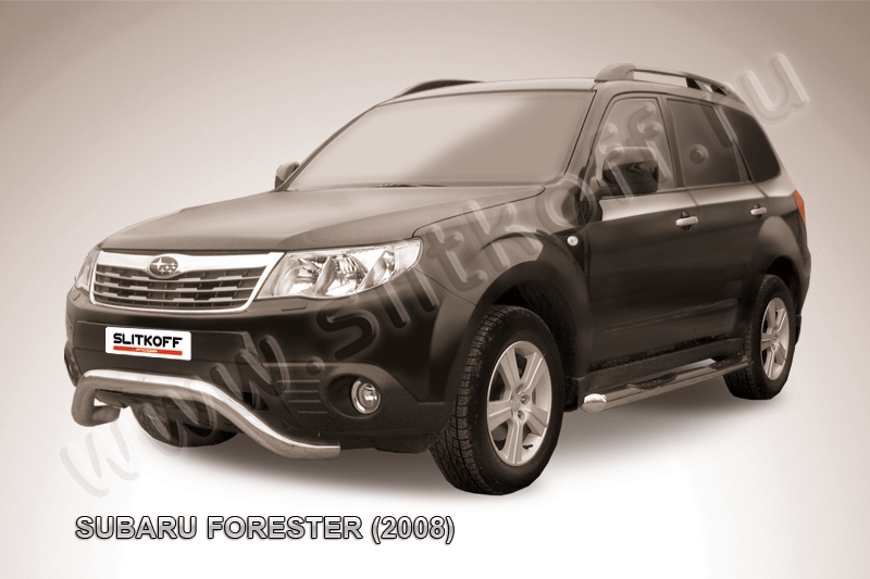 Кенгурятник Slitkoff d76 мини для Subaru Forester III 2008-2012. Артикул SF004