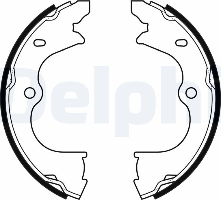 Тормозные колодки (стояночная тормозная система) Delphi. Артикул LS2173