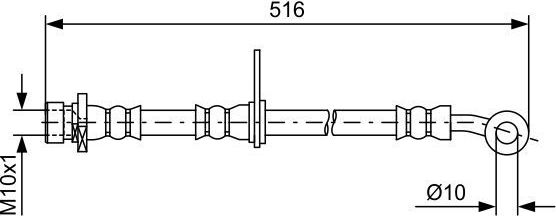 Тормозной шланг Bosch. Артикул 1 987 481 730