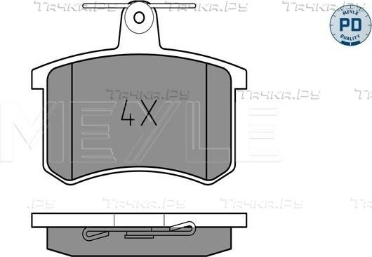 Тормозные колодки Meyle PD задние для Audi V8 1988-1994. Артикул 025 211 4416/PD