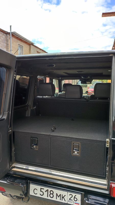Органайзер Автопол в багaжник (2 выдвижных ящика) Mercedes-Benz G-Class W463 1990-2018. Артикул 063-002