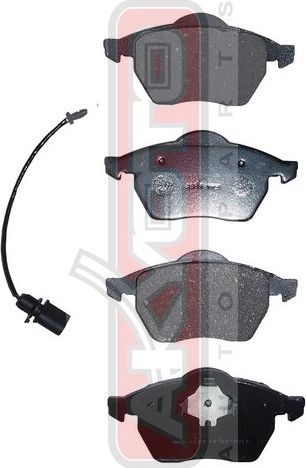 Тормозные колодки Akyoto Packing AKYOTO передние для Audi A3 I (8L) 1996-2003. Артикул AKD-1029