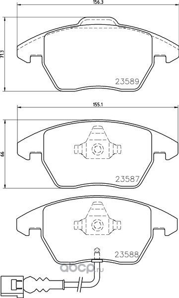 Колодки тормозные дисковые (Textar) Textar. Артикул 2358708