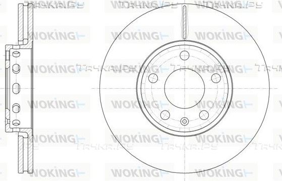 Тормозной диск Woking передний для Audi A4 I (B5) 1995-2001. Артикул D6328.10
