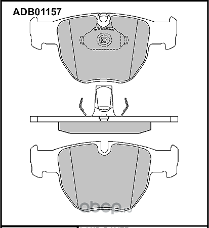 Колодки тормозные (Allied Nippon). Артикул ADB01157HD