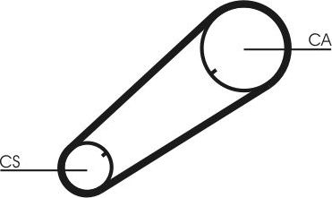 Ремень ГРМ ContiTech для FSO Polonez II (Caro) 1992-2002. Артикул CT1004