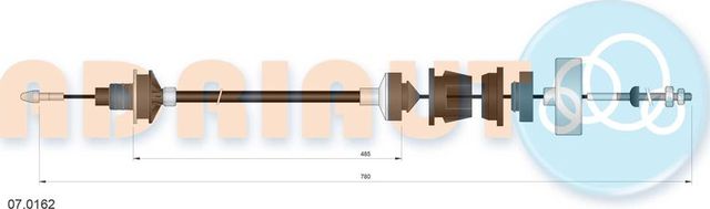 Трос сцепления Adriauto для Citroen Xantia I 1994-2003. Артикул 07.0162