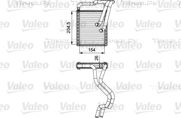 Радиатор отопителя (печки) Valeo для Hyundai i30 II 2011-2012. Артикул 812430