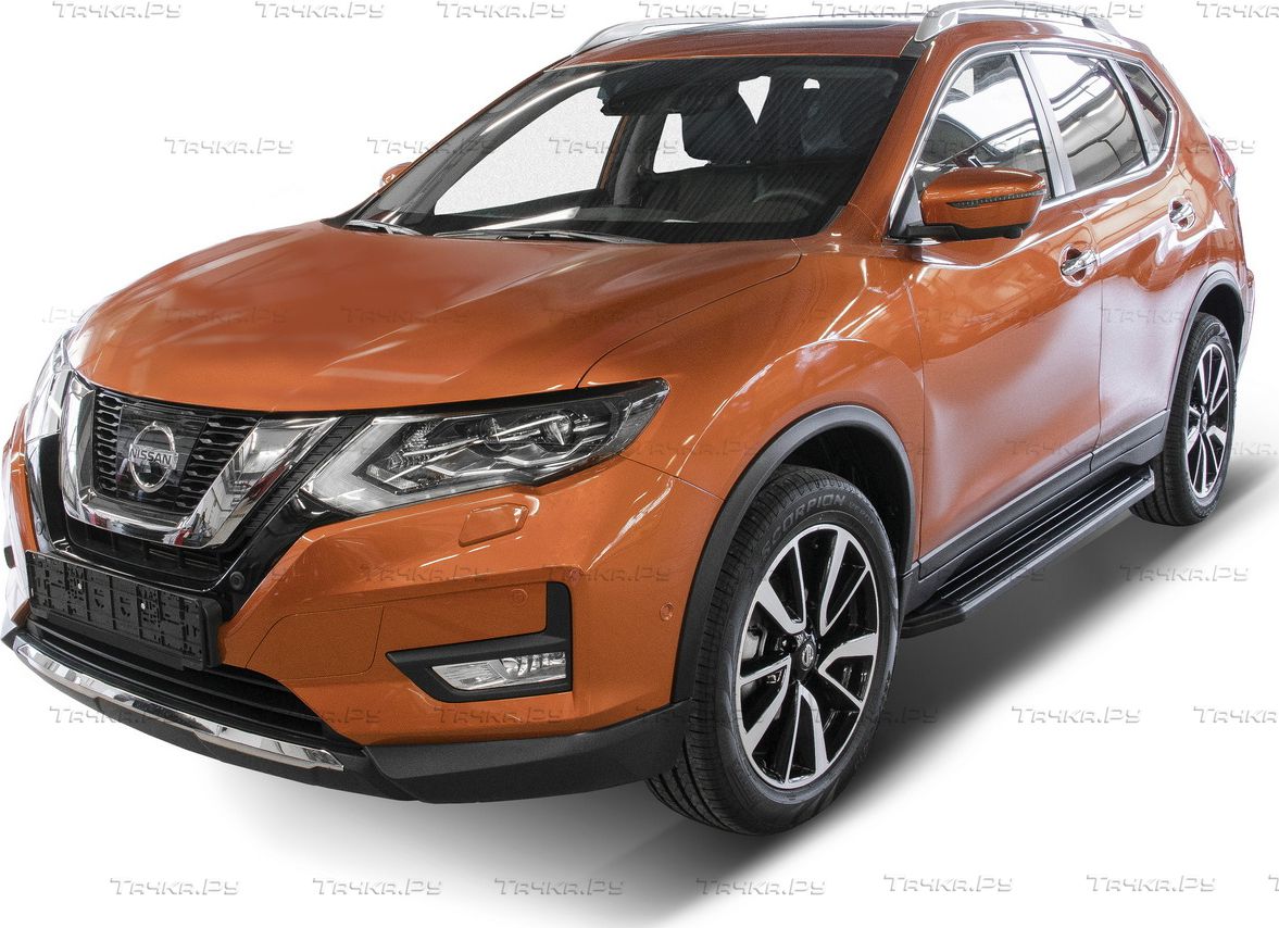 Пороги алюминиевые Rival Premium-Black для Nissan X-Trail T32 2018-2024.  Артикул A173ALB.4113.1 - купить в Москве, фото, отзывы, доставка по всей  России. Магазин Тачка.Ру