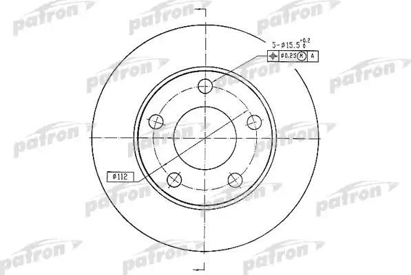 Тормозной диск Patron. Артикул PBD2666