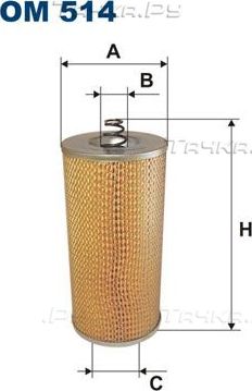 Масляный фильтр Filtron. Артикул OM 514