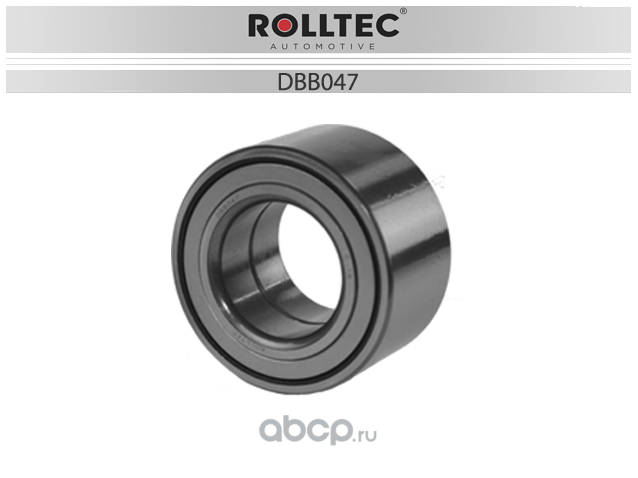 Подшипник ступицы колеса переднего, шариковый (Rolltec). Артикул DBB047