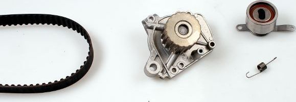 Помпа (водяной насос) с комплектом ремня ГРМ Hepu. Артикул PK07830