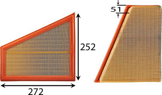Воздушный фильтр JS Asakashi. Артикул A0491