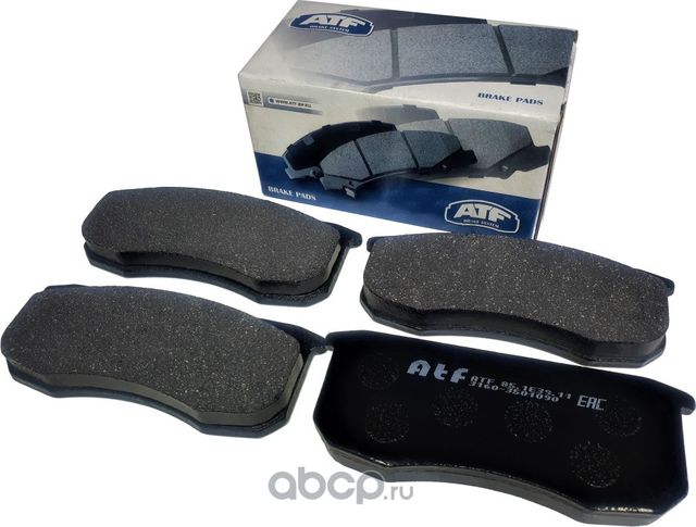 Колодки переднего тормоза ATF УАЗ Хантер, Патриот (3160-3501090) ATF. Артикул 851E3911
