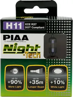 BULB NIGHT TECH 3600K H11 55W 12V Лампа (Piaa). Артикул HE824H11