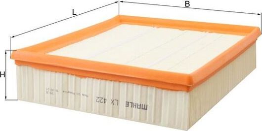 Воздушный фильтр Mahle-Knecht. Артикул LX 422