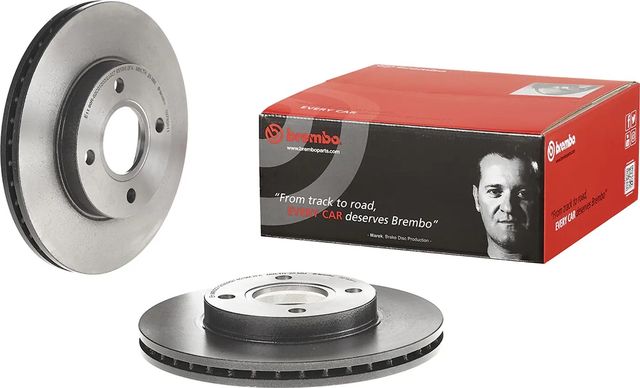 Тормозной диск Brembo UV Coated передний для Ford Fiesta IV 1998-2003. Артикул 09.7806.11