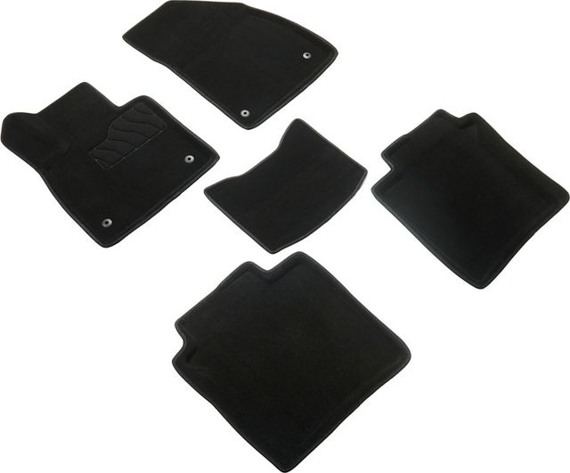 Коврики Seintex 3D ворсовые для салона Zeekr 001 2021-2026 ЧЕРНЫЕ. Артикул 99536