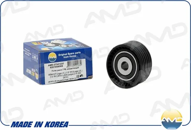 Ролик ремня ГРМ, направляющий RENAULT (Logan LS_) (1.6 16V) (Logan L8_) (1.6 16V (AMD). Артикул AMDGTI41237