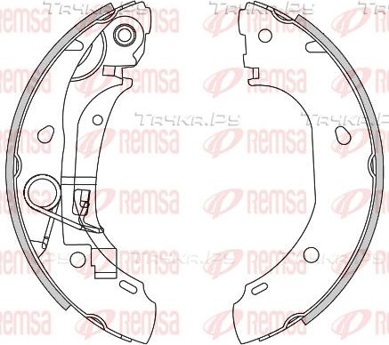 Тормозные колодки Remsa. Артикул 4163.00