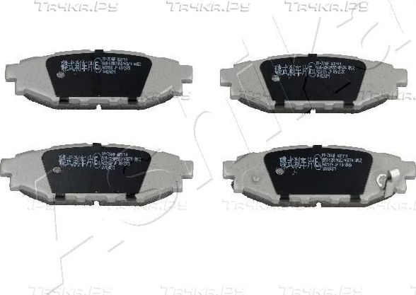 Тормозные колодки ASHIKA задние для Subaru Forester IV 2012-2018. Артикул 51-07-704