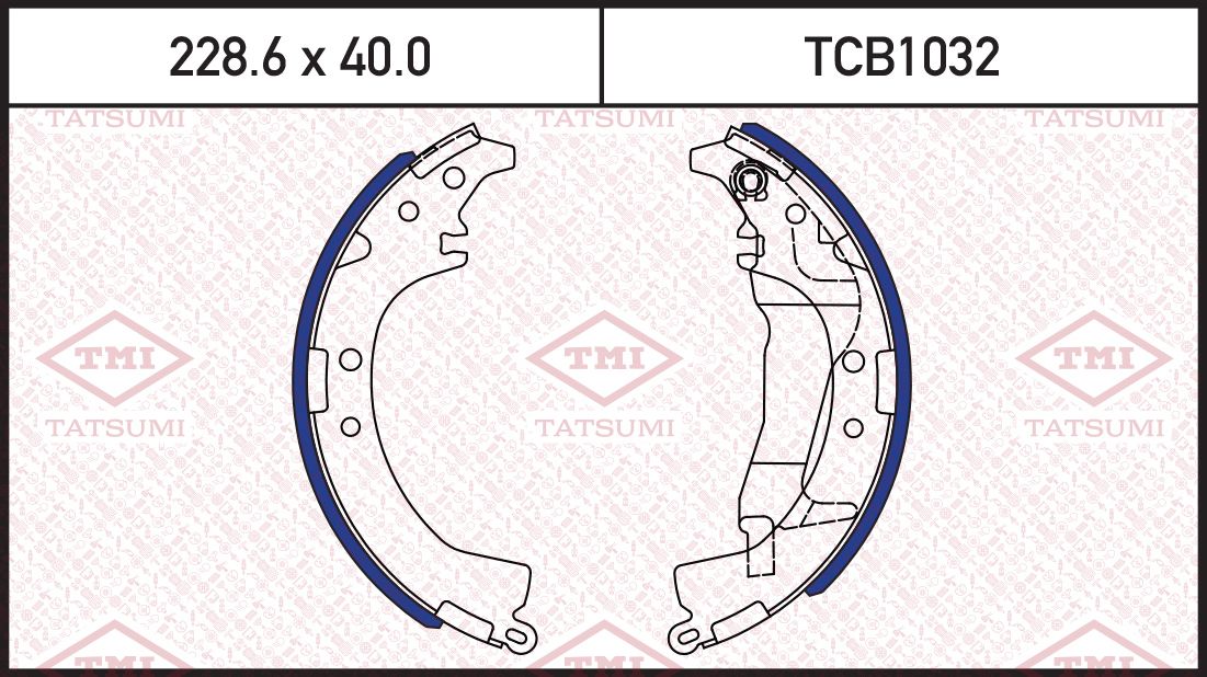 Колодки тормозные TOYOTA RAV4 94- задн. (Tatsumi). Артикул TCB1032
