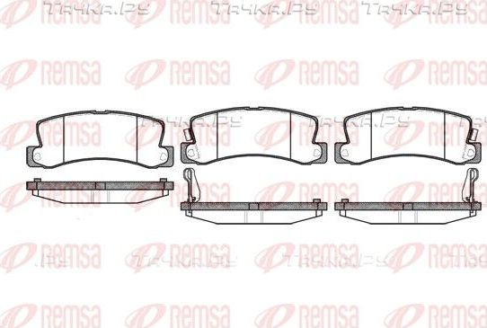 Тормозные колодки Remsa задние для Toyota MR2 II (W20) 1989-1999. Артикул 0214.22