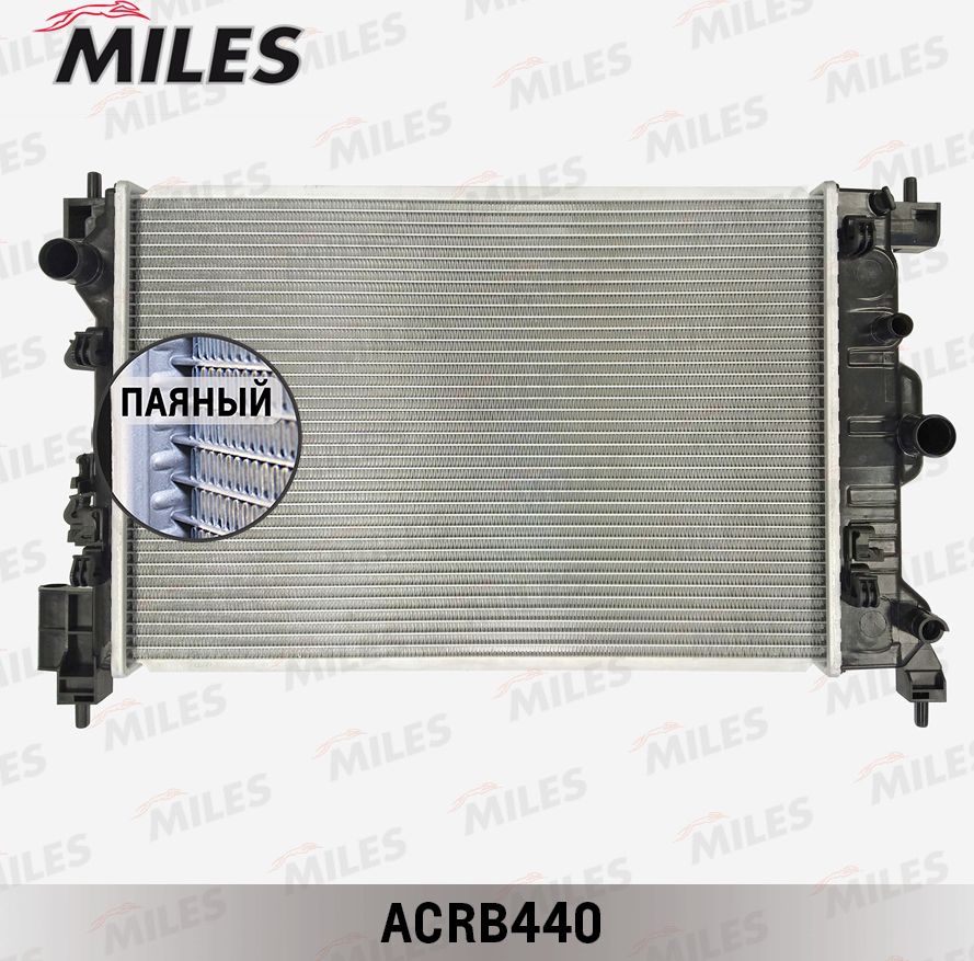 Радиатор охлаждения двигателя Miles для Chevrolet Tracker III (Trax) 2012-2026. Артикул ACRB440