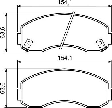 Тормозные колодки Bosch. Артикул 0 986 494 314