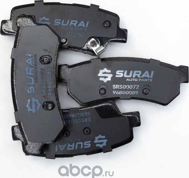 Колодки торм (Surai). Артикул SRS00072