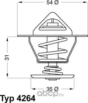 Термостат VW AUDI WAHLER Wahler. Артикул 426487D