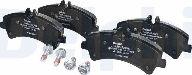 Тормозные колодки Delphi (Low-Metallic). Артикул LP1984