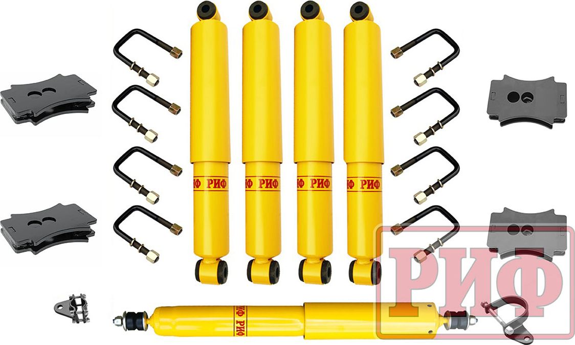 Лифт-комплект РИФ масляный для ГАЗ Соболь 1998-2018, лифт 30 мм. Артикул RIF-Gaz-2
