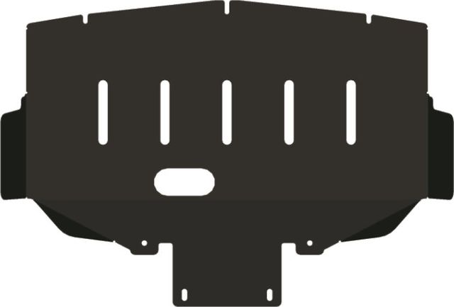 Защита алюминиевая Alfeco для картера Hyundai H1 Grand Starex до рестайлинга 2007-2018. Артикул ALF.10.35.1al