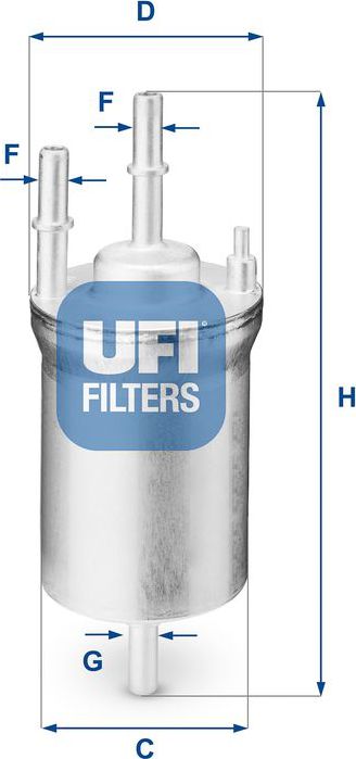 Топливный фильтр UFI для Skoda Rapid I 2012-2019. Артикул 31.833.00
