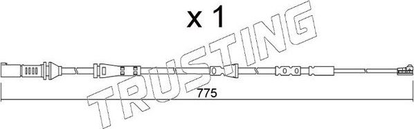 Датчик износа тормозных колодок  Trusting. Артикул SU.361