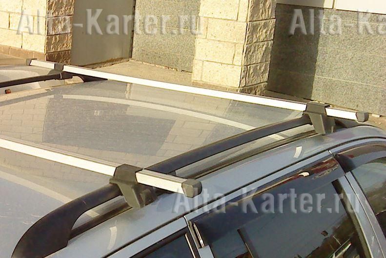 Багажник на рейлинги Атлант Эконом (126 см) универсальный (Прямоугольные дуги). Артикул 88033