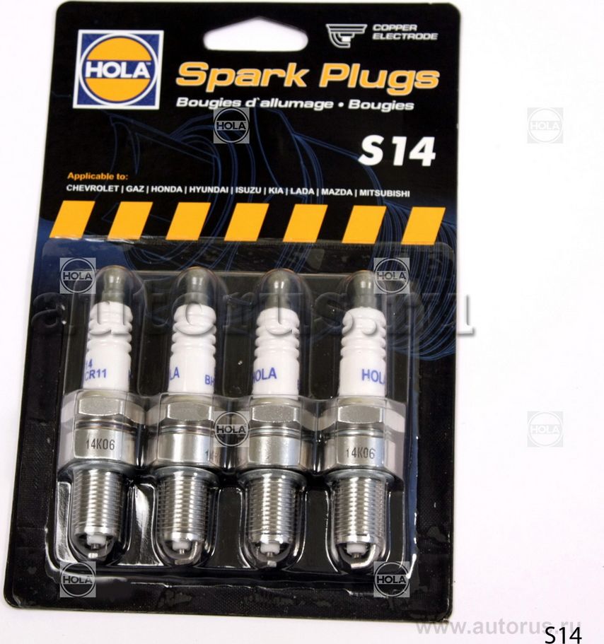 Свеча зажигания HOLA. Артикул S14