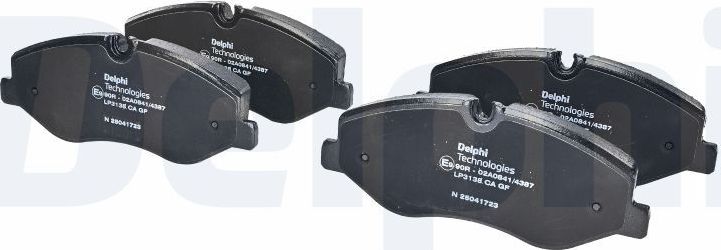 Тормозные колодки Delphi (Low-Metallic). Артикул LP3138