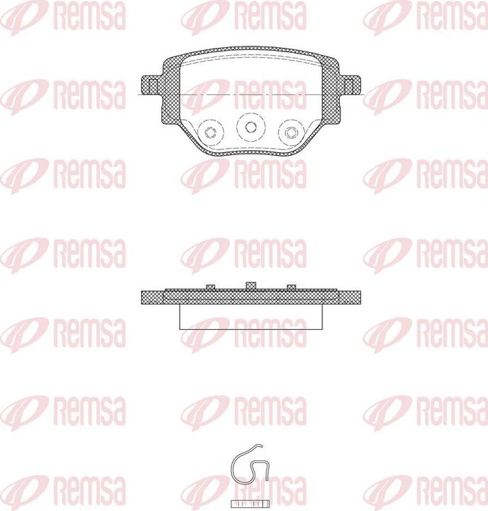 Тормозные колодки Remsa. Артикул 1905.00