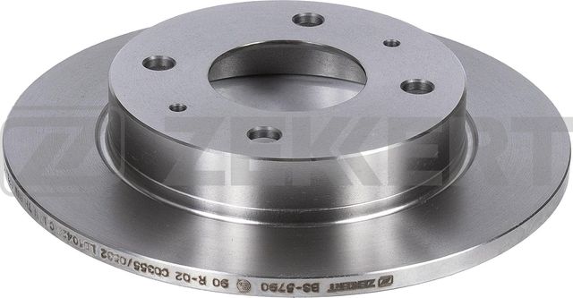 Тормозной диск Zekkert задний для Smart Forfour I ((W454) 2004-2006. Артикул BS-5790