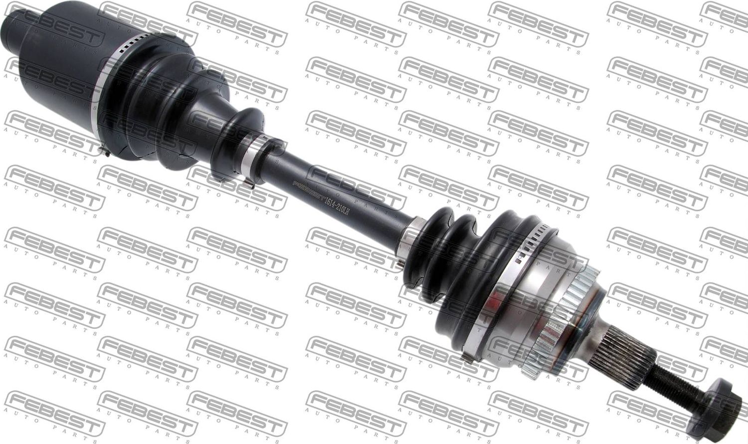 Полуось (привод в сборе, приводной вал) Febest. Артикул 1614-210LH