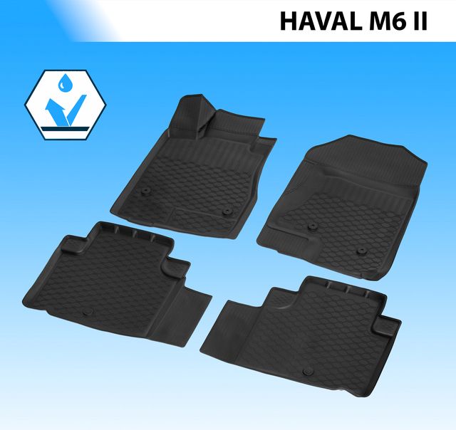 Коврик в салон автомобиля Rival для Haval M6 II поколение 2021-2026. Артикул 19406001