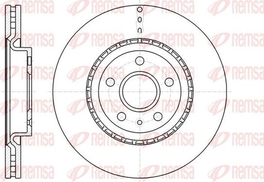 Тормозной диск Remsa передний для Saab 9-5 II 2010-2012. Артикул 61283.10