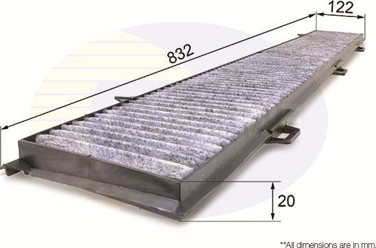 Салонный фильтр Comline для BMW 3 V (E90/E91/E92/E93) 2004-2013. Артикул EKF107A