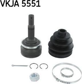 Шрус наружный (граната) SKF передний для Nissan Micra K11 1992-2003. Артикул VKJA 5551
