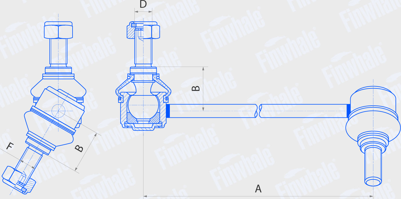 Стойка (тяга) стабилизатора Finwhale. Артикул SL628