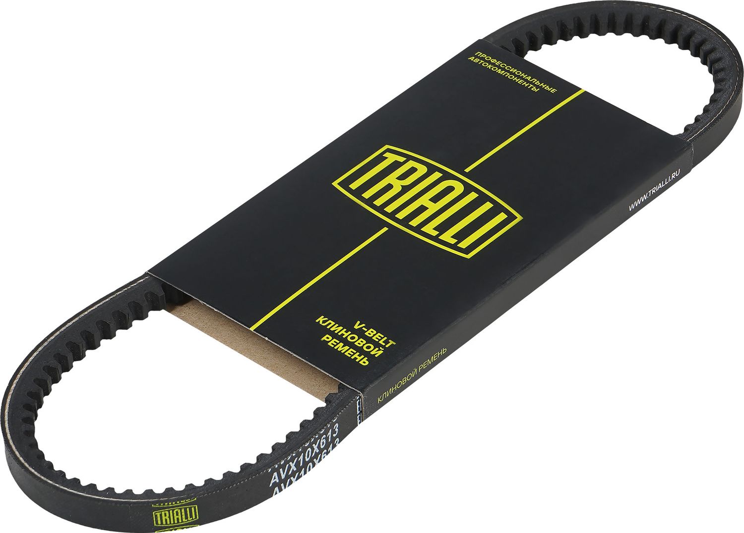 Приводной ремень клиновой Trialli (EPDM (Этилен-пропиленовый каучук)) для Daewoo Tico 1995-2000. Артикул AVX10X613