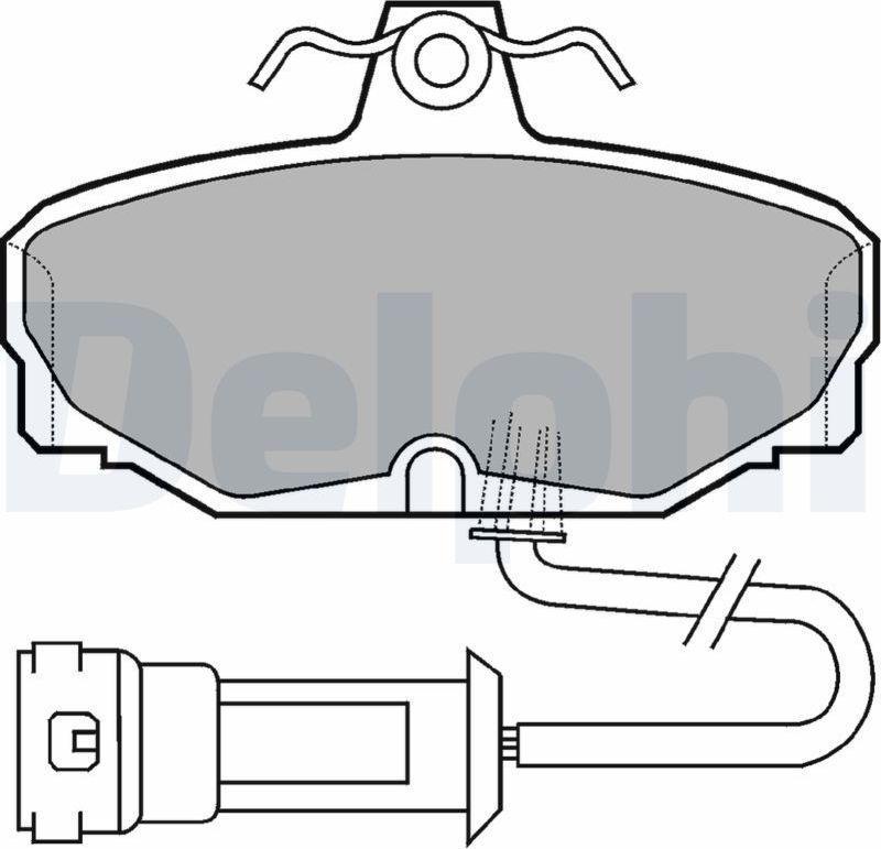 Тормозные колодки Delphi (органический). Артикул LP557